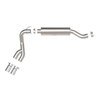 Afe Stainless Steel, With Muffler, 3.5 Inch Pipe Diameter, Single Exhaust With Dual Exits, Side Exit 49-42082-P